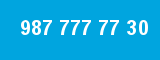 987 777 77 30 987 777 77 30